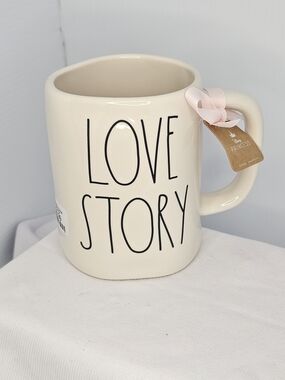 NWT Rae Dunn Love Story Ceramic Mug